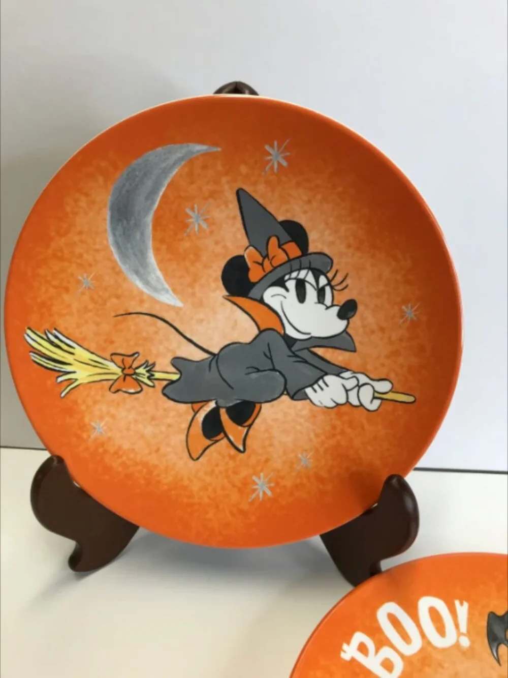 Pottery Barn Kids Mickey Mouse and Minnie Mouse Halloween Melamine Plates